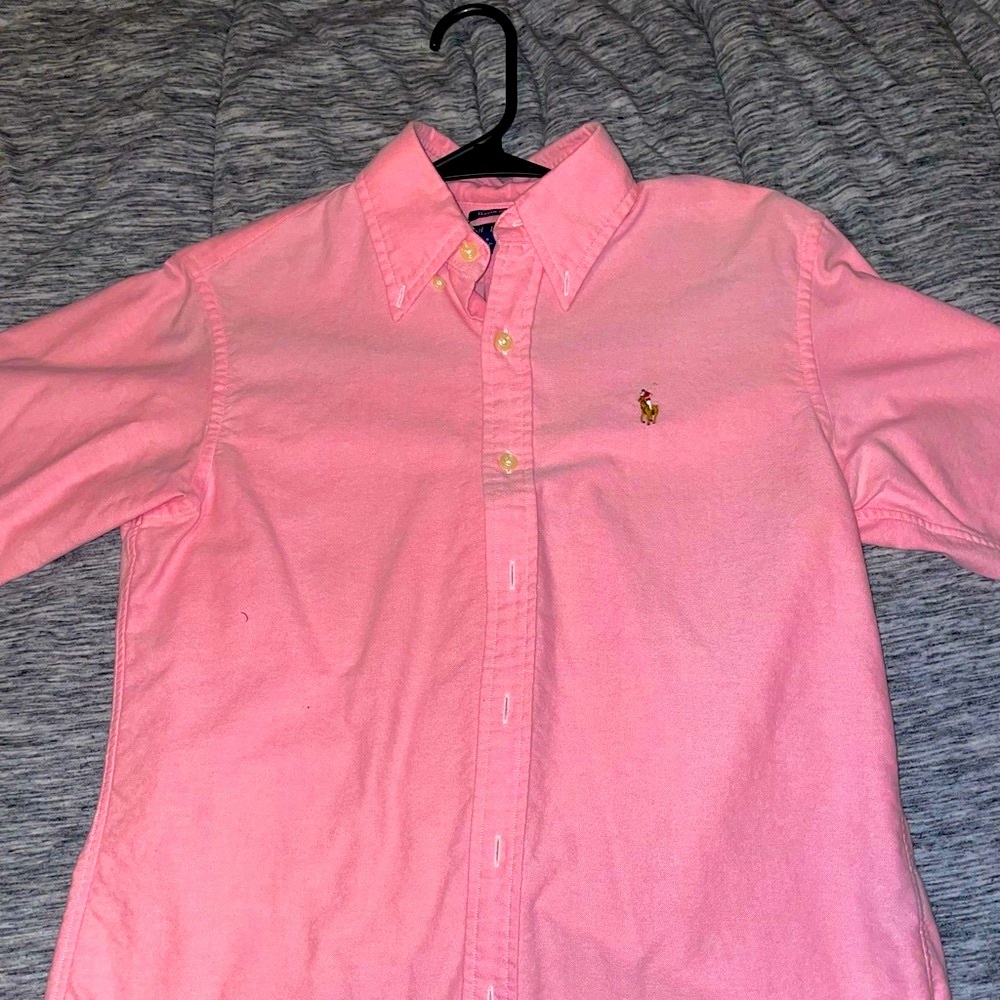 Pink Women’s button down Polo